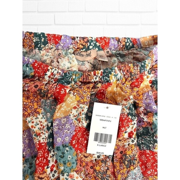 Willow + Root Women's X-large Long Sleeve Blouse Off the Shoulder Boho‎ Floral - Picture 5 of 9